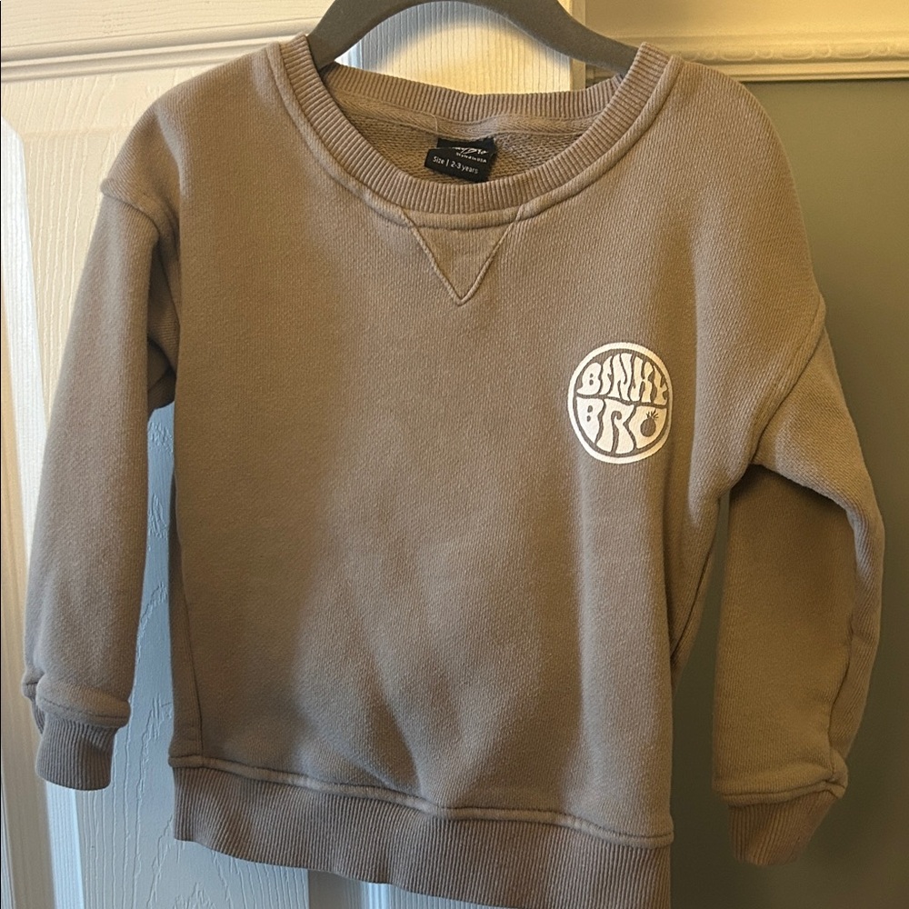 Binky Bro Crewneck Sweatshirt size 2-3 years